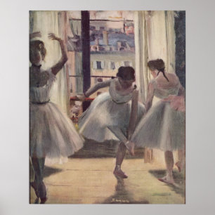 Edgar Degas – 練習室1873で3人のダンサー ポスター