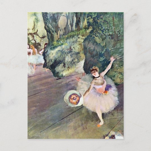 Edgar Degas – 花束を持つダンサー(Th ポストカード (正面)