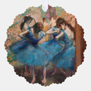 Edgar Degas – 青のダンサー オーナメントカード