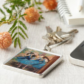 Edgar Degas – 青のダンサー キーホルダー (側面)