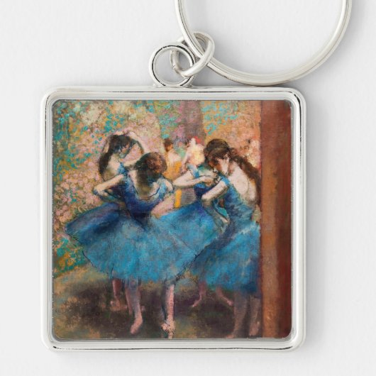 Edgar Degas – 青のダンサー キーホルダー (正面)