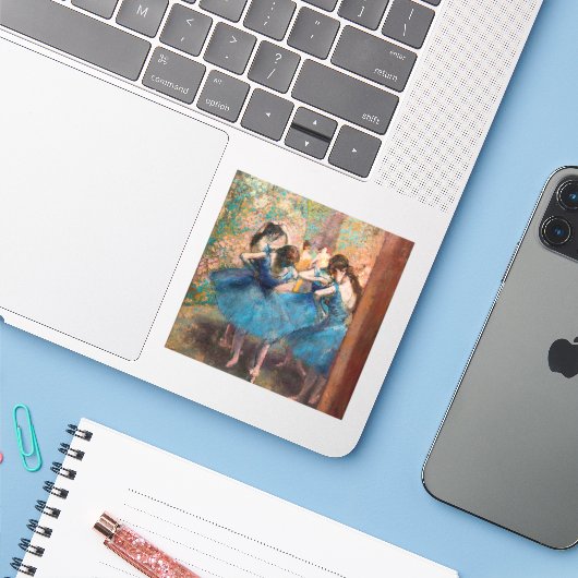 Edgar Degas – 青のダンサー シール (ノートパソコンとiPhone)