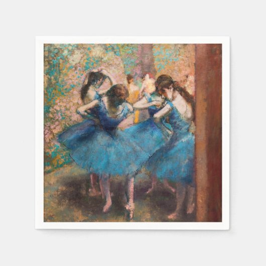 Edgar Degas – 青のダンサー スタンダードカクテルナプキン (正面)