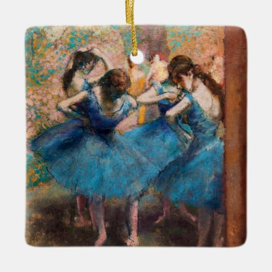 Edgar Degas – 青のダンサー セラミックオーナメント (正面)