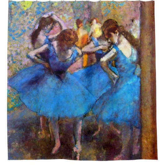 Edgar Degas – 青のダンサー – バレエ愛好家 シャワーカーテン (正面)