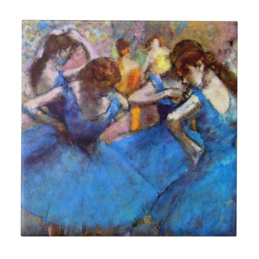Edgar Degas – 青のダンサー – バレエ愛好家 タイル (正面)