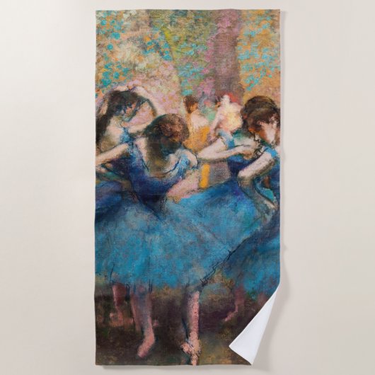 Edgar Degas – 青のダンサー ビーチタオル (正面)