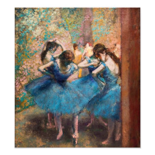 Edgar Degas – 青のダンサー フォトプリント (正面)