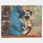 Edgar Degas – 青のダンサー フリースブランケット (正面(横))