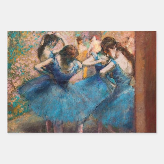 Edgar Degas – 青のダンサー ラッピングペーパーシート (正面)