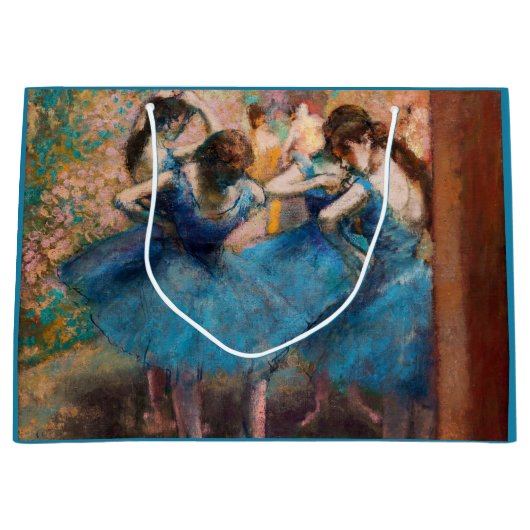 Edgar Degas – 青のダンサー ラージペーパーバッグ (正面)