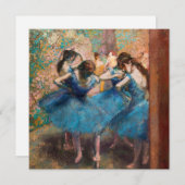 Edgar Degas – 青のダンサー 招待状 (正面/裏面)