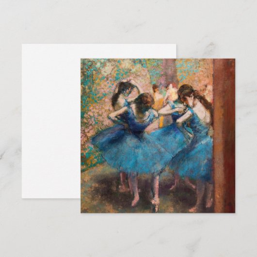 Edgar Degas – 青のダンサー 招待状 (正面/裏面)