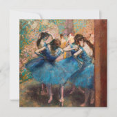 Edgar Degas – 青のダンサー 招待状 (正面)