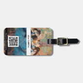 Edgar Degas – 青のダンサー – QRコード ラゲッジタグ (正面横)