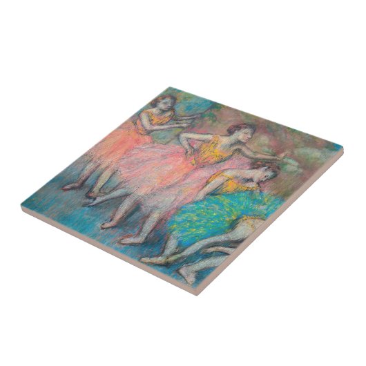 Edgar Degas - 4人のダンサー タイル (側面)