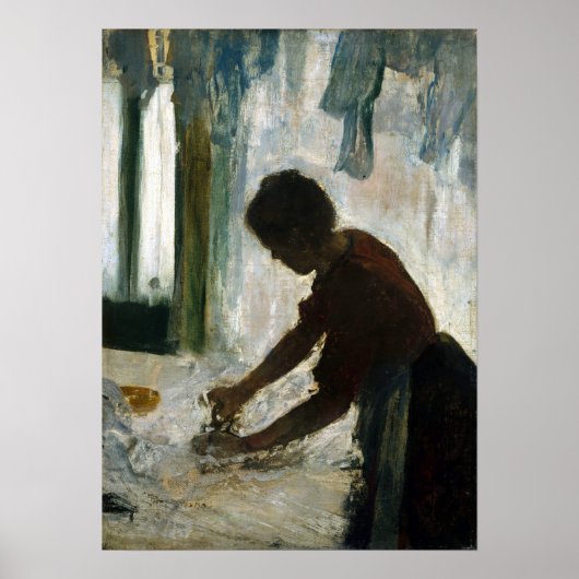 Edgar Degas A Woman Ironing ポスター (正面)