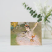 Edgar Degas Ballerina Fine Art Postcard ポストカード (スタンド正面)