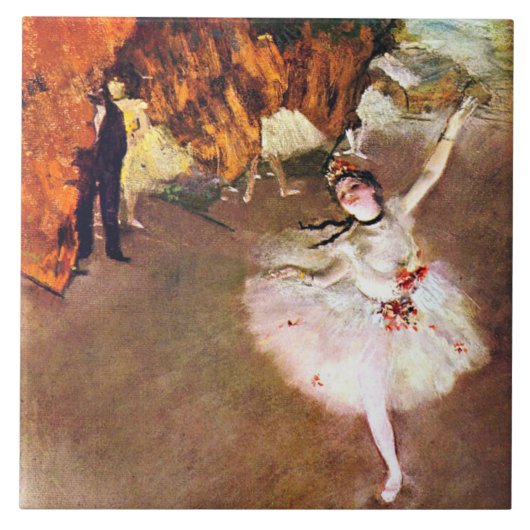 Edgar Degas - Ballerina painting タイル (正面)