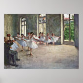 Edgar Degas - Ballet rehearsal ポスター (正面)