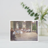 Edgar Degas - Ballet Rehearsal Class 1873 oil ポストカード (スタンド正面)