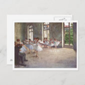 Edgar Degas - Ballet Rehearsal Class 1873 oil ポストカード (正面/裏面)
