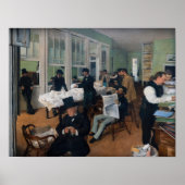 Edgar Degas - Cotton Office in New Orleans ポスター (正面)
