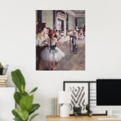 Edgar Degas - Dance Class 1875油・キャンバス・ダンサー ポスター (ホームオフィス)