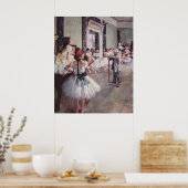 Edgar Degas - Dance Class 1875油・キャンバス・ダンサー ポスター (キッチン)