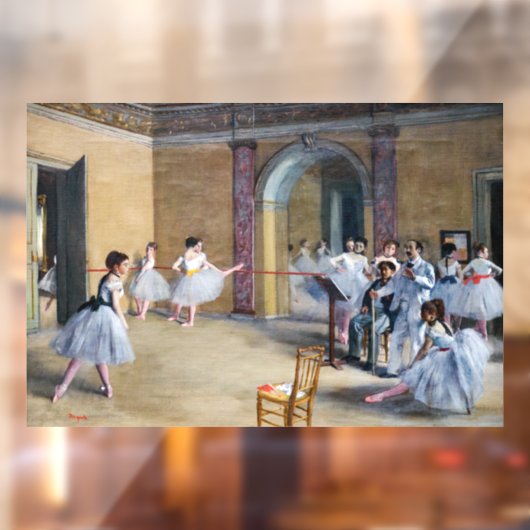 Edgar Degas - Dance Foyer, Opera rue Le Peleter ウィンドウサイン (シート2)