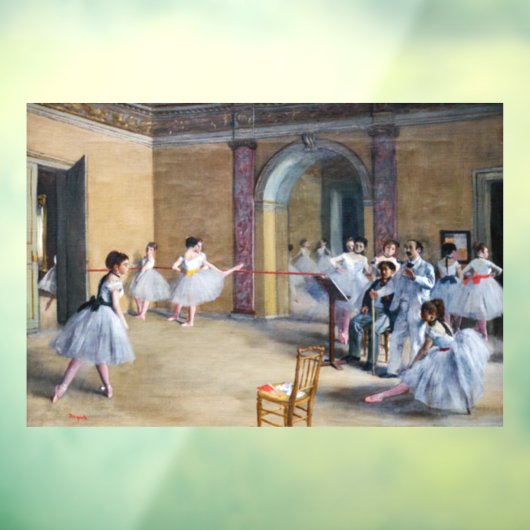 Edgar Degas - Dance Foyer, Opera rue Le Peleter ウィンドウサイン (シート3)