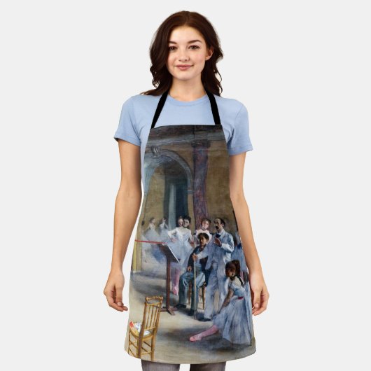 Edgar Degas - Dance Foyer, Opera rue Le Peleter エプロン (着用した状態)