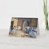 Edgar Degas - Dance Foyer, Opera rue Le Peleter カード (正面)