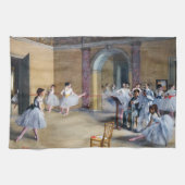 Edgar Degas - Dance Foyer, Opera rue Le Peleter キッチンタオル (横)