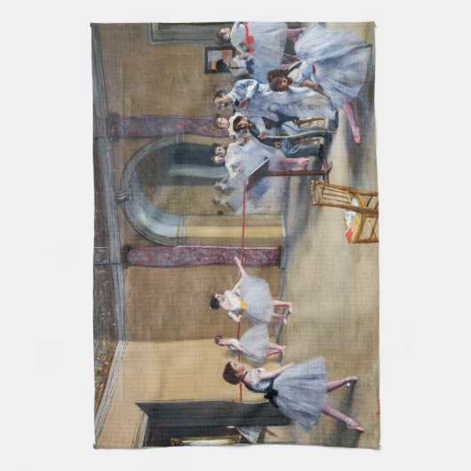 Edgar Degas - Dance Foyer, Opera rue Le Peleter キッチンタオル (縦)