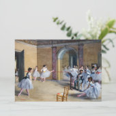 Edgar Degas - Dance Foyer, Opera rue Le Peleter サンキューカード (スタンド正面)