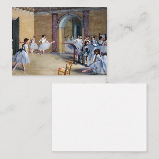 Edgar Degas - Dance Foyer, Opera rue Le Peleter ノートカード (正面/裏面)