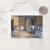 Edgar Degas - Dance Foyer, Opera rue Le Peleter ノートカード (正面/裏面インサイチュ)