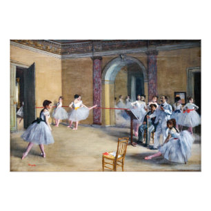 Edgar Degas - Dance Foyer, Opera rue Le Peleter フォトプリント