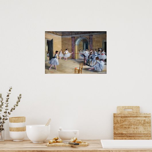 Edgar Degas - Dance Foyer, Opera rue Le Peleter ポスター (キッチン)