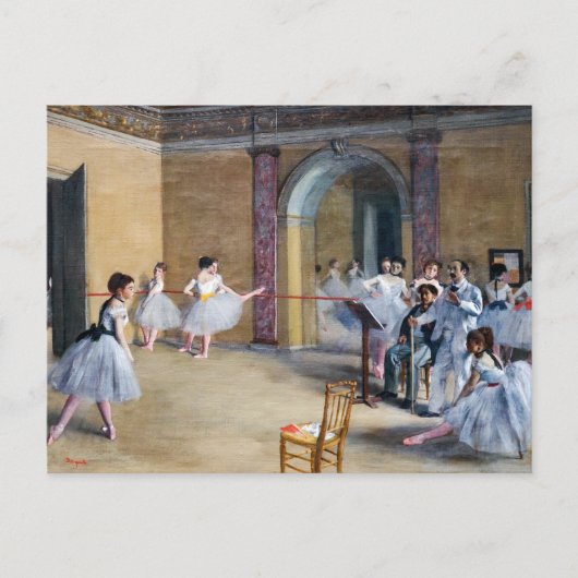 Edgar Degas - Dance Foyer, Opera rue Le Peleter ポストカード (正面)