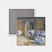 Edgar Degas - Dance Foyer, Opera rue Le Peleter マグネット (正面/裏面)