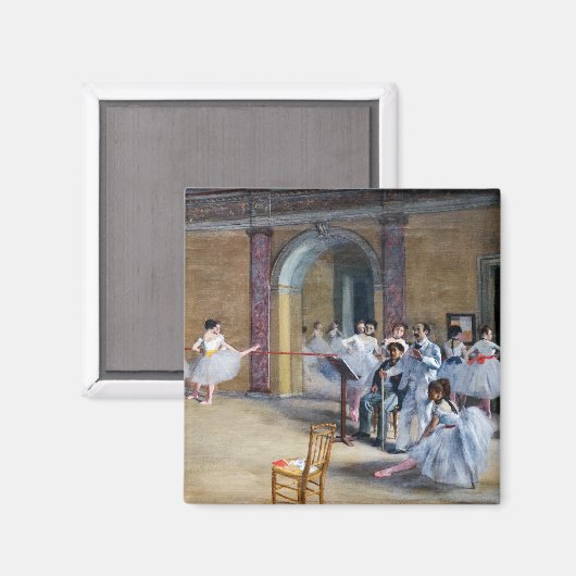 Edgar Degas - Dance Foyer, Opera rue Le Peleter マグネット (正面/裏面)