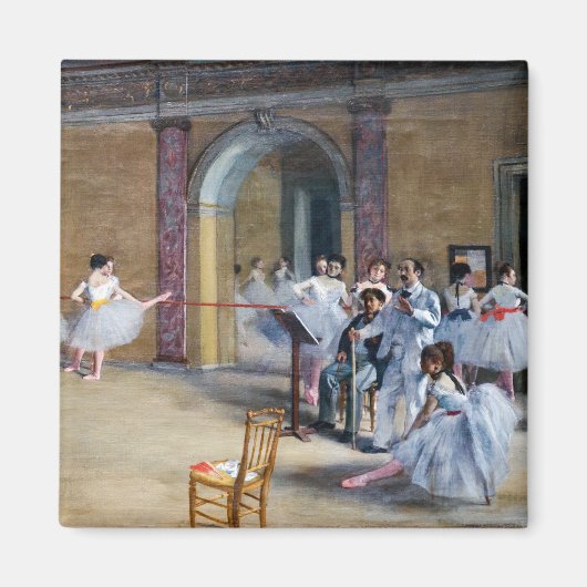 Edgar Degas - Dance Foyer, Opera rue Le Peleter マグネット (正面)