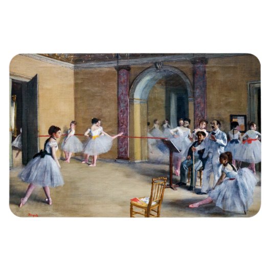 Edgar Degas - Dance Foyer, Opera rue Le Peleter マグネット (横)