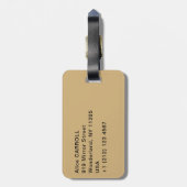 Edgar Degas - Dance Foyer, Opera rue Le Peleter ラゲッジタグ (裏面縦)