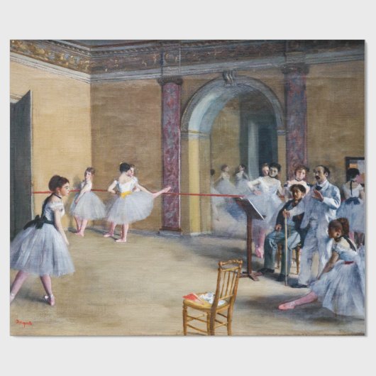 Edgar Degas - Dance Foyer, Opera rue Le Peleter ラッピングペーパー (フラット)