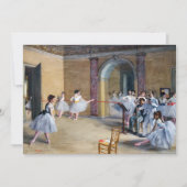 Edgar Degas - Dance Foyer, Opera rue Le Peleter 招待状 (正面)