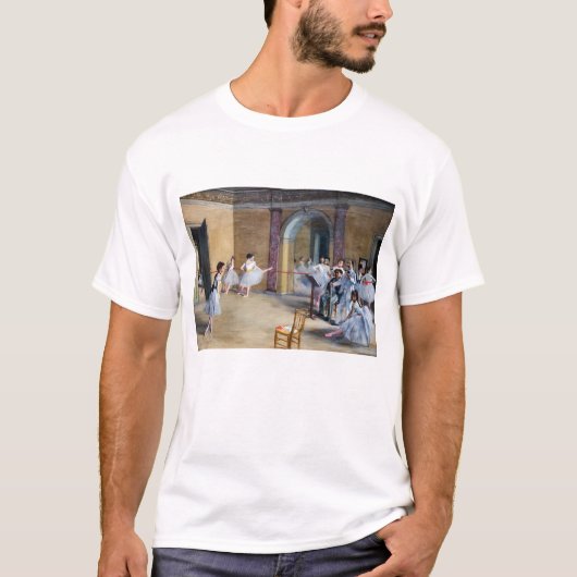 Edgar Degas - Dance Foyer, Opera rue Le Peleter Tシャツ (正面)
