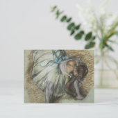 Edgar Degas - Dancer Adjusting Her Shoe ポストカード (スタンド正面)